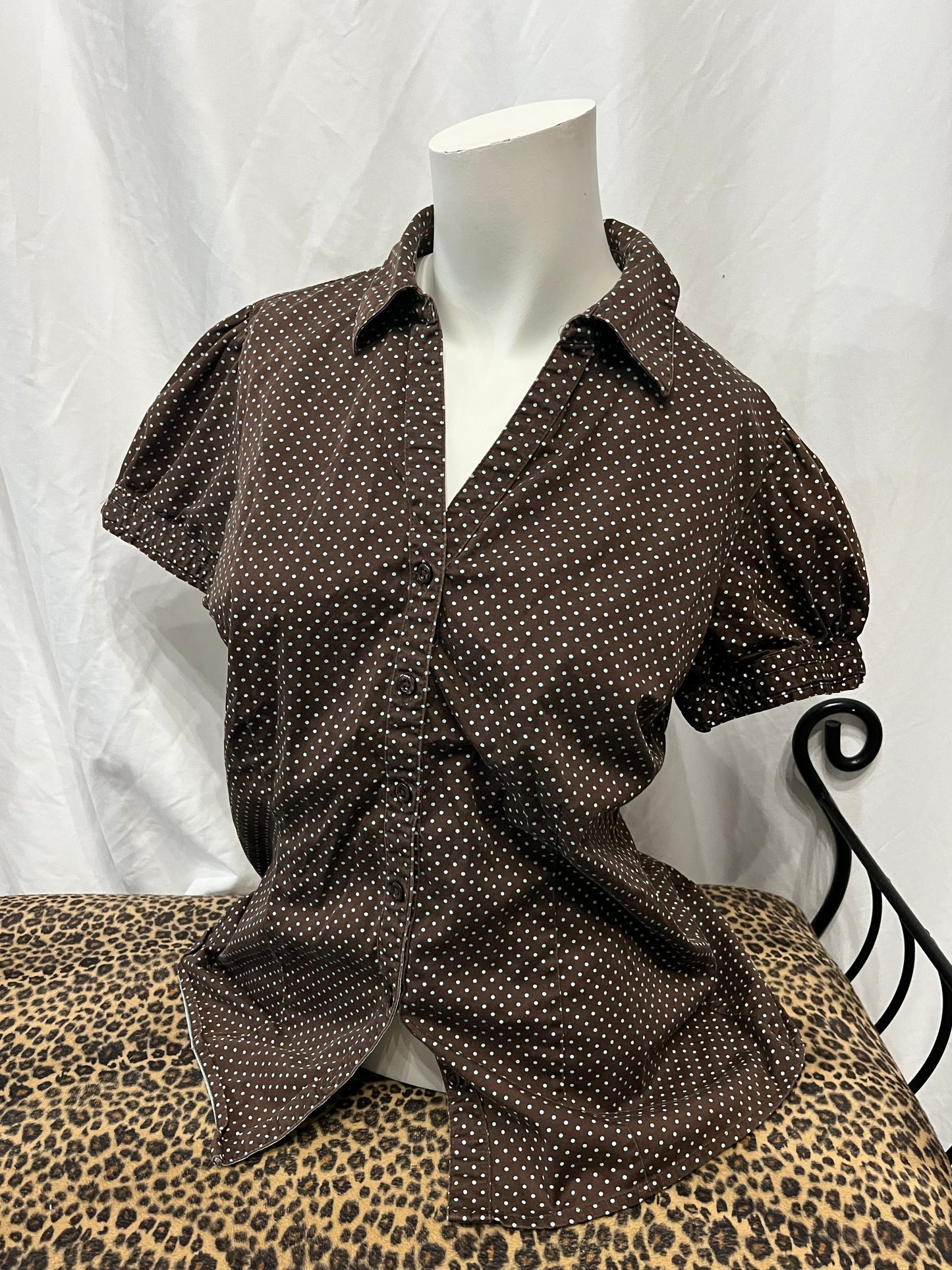 M - Apt. 9 Polka Dot Blouse