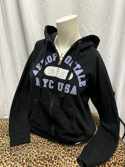 M - Aeropostale NYC 2010s Zip Hoodie