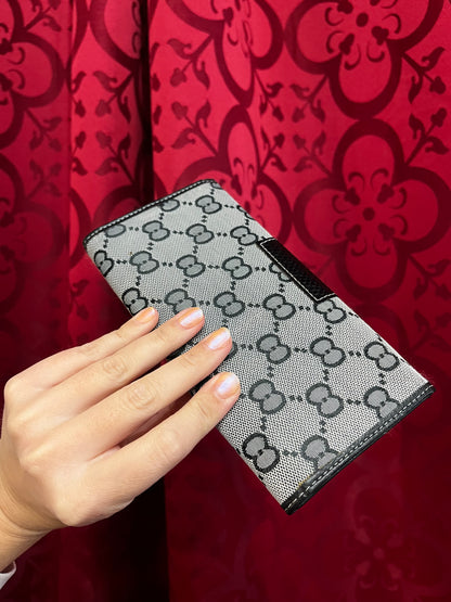 Wallet - Monogram + Studs Tri-Fold