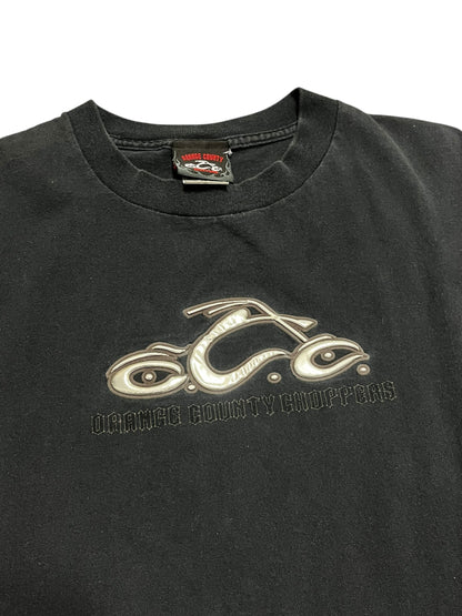 XL - Orange Country Choppers 3D Logo 2000s Tee