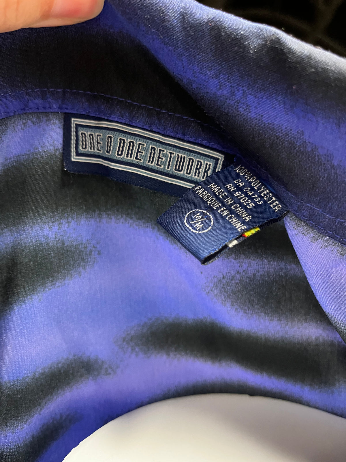 M/L - One O One Network Y2K Anime Graphic Button Shirt