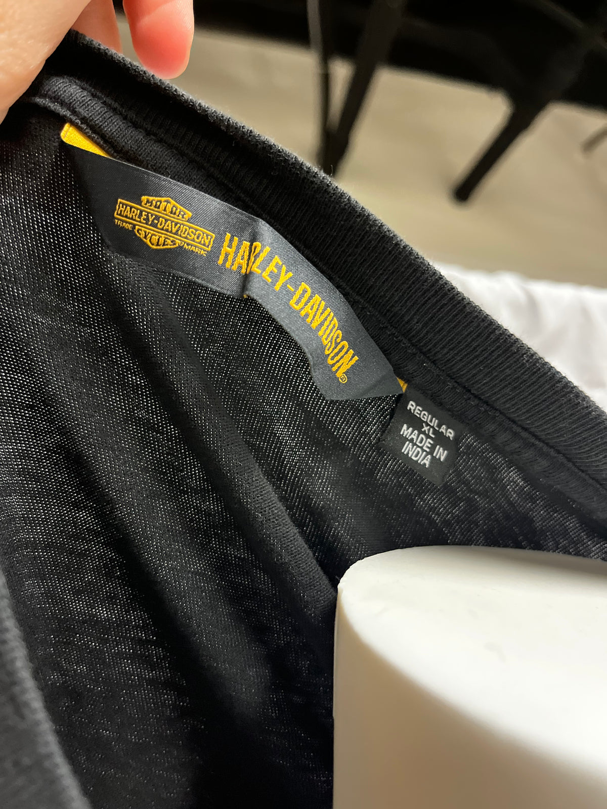 XL - Harley Davidson 2010s Textured Eagle Graphic Long Sleeve Tee