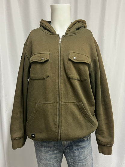 L - Oakley 2000s Sherpa Lined Heavy Hoodie