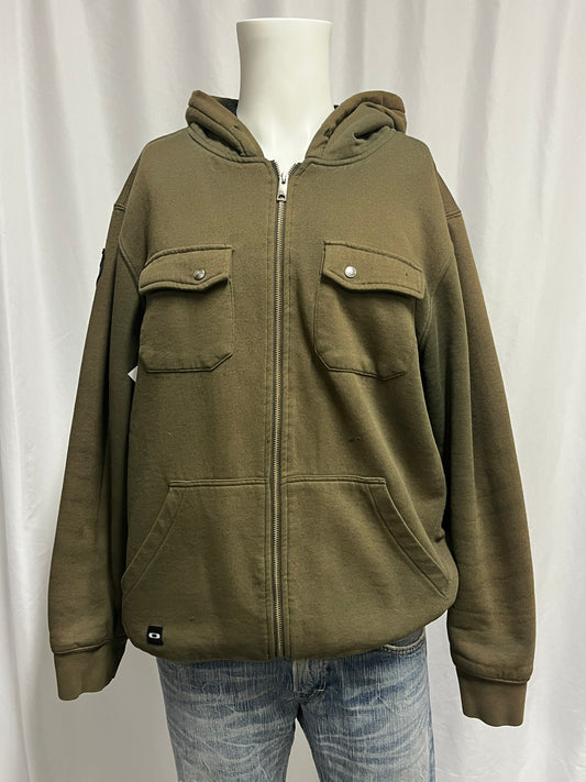 L - Oakley 2000s Sherpa Lined Heavy Hoodie
