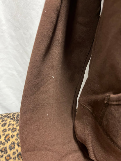 Youth L - Brody Y2K Brown + Pink Zip Hoodie
