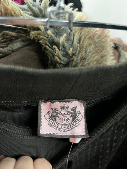 S - Juicy Couture Brown Cable Velour Tracksuit Deadstock SET