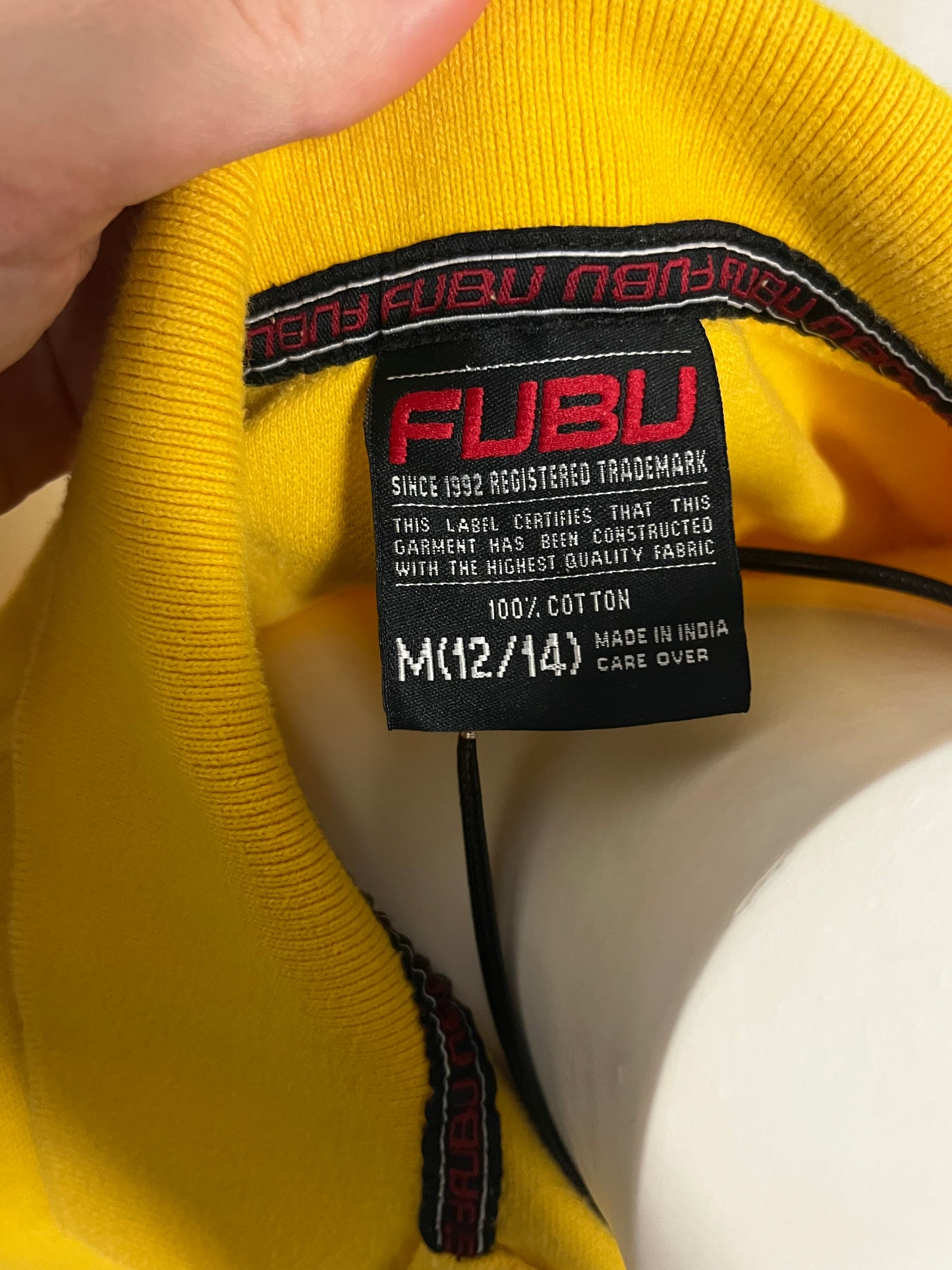 M - FUBU 2000s Collared Baby Tee