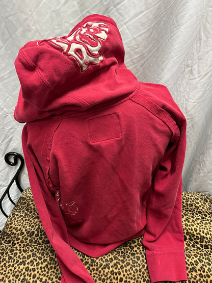 L/XL - Hard Rock Y2K Embroidered Zip Hoodie