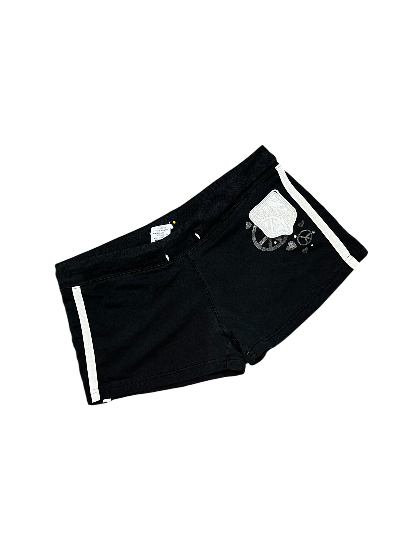 L - Peace & Love Y2K Mini Shorts