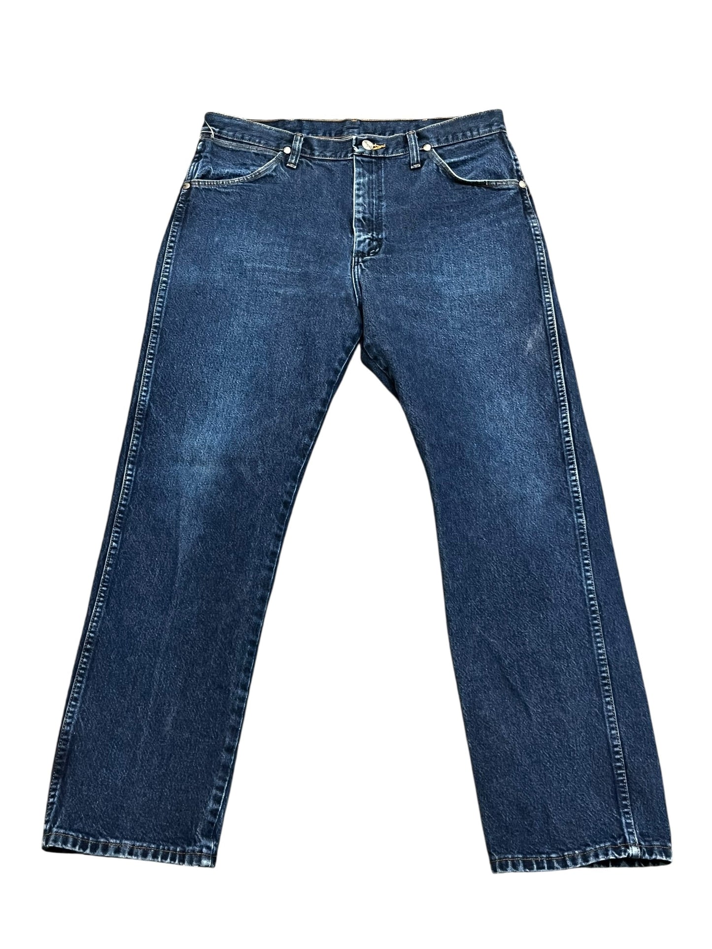 34 x 30" - Wrangler Dark Wash Bootcut Mens Jeans