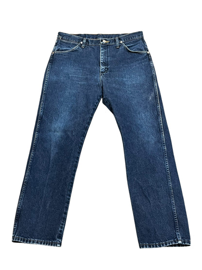 34 x 30" - Wrangler Dark Wash Bootcut Mens Jeans