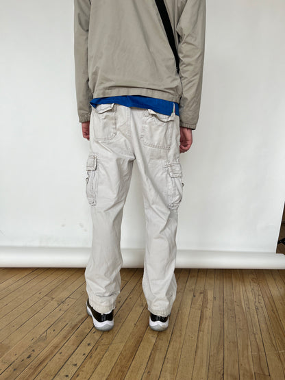 Y2K Ivory Men's Cargo Pants by Union Bay