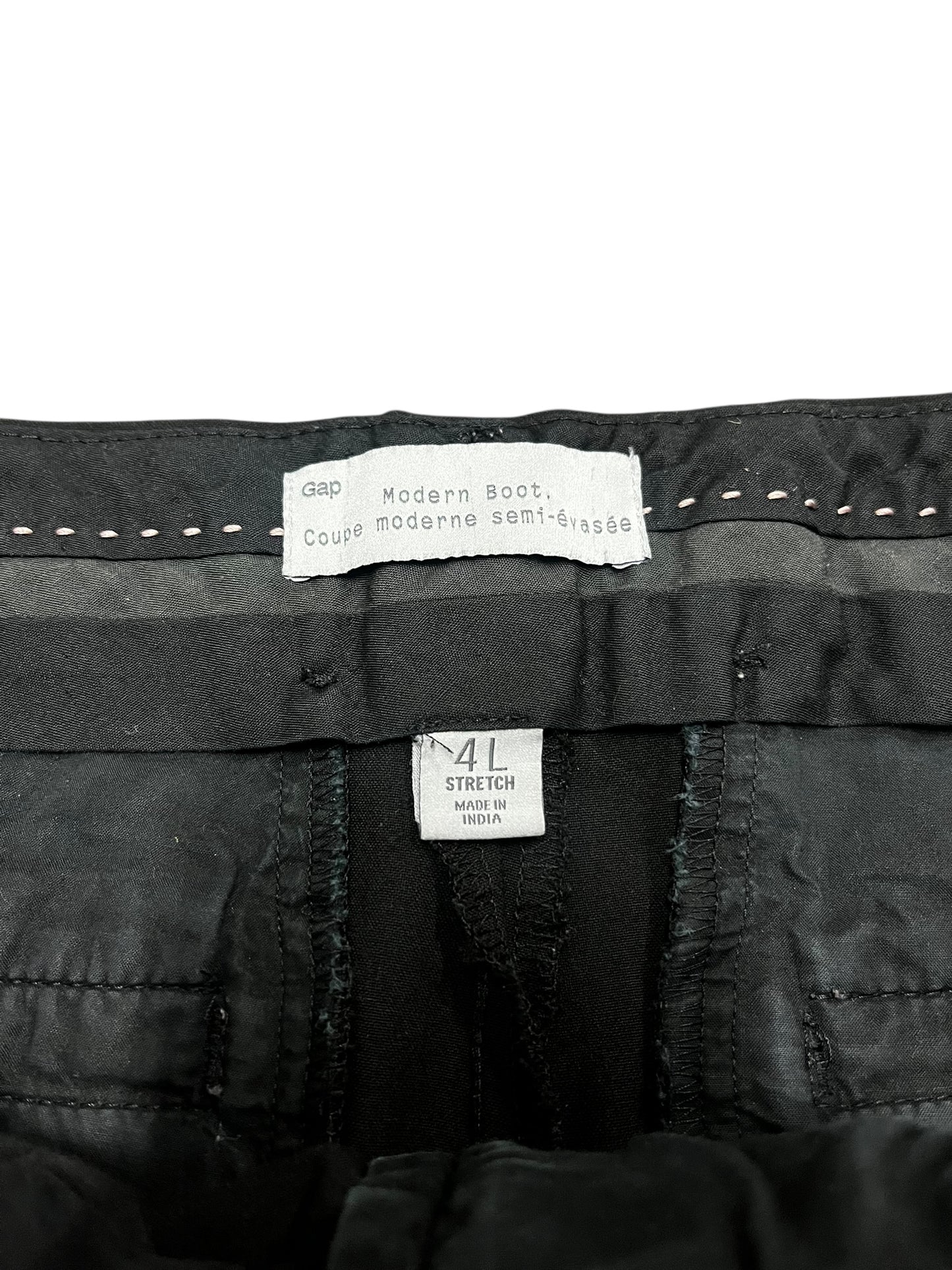 SZ 4 - Black Low-Rise Flared Trouser