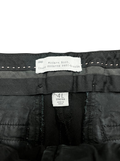 SZ 4 - Black Low-Rise Flared Trouser