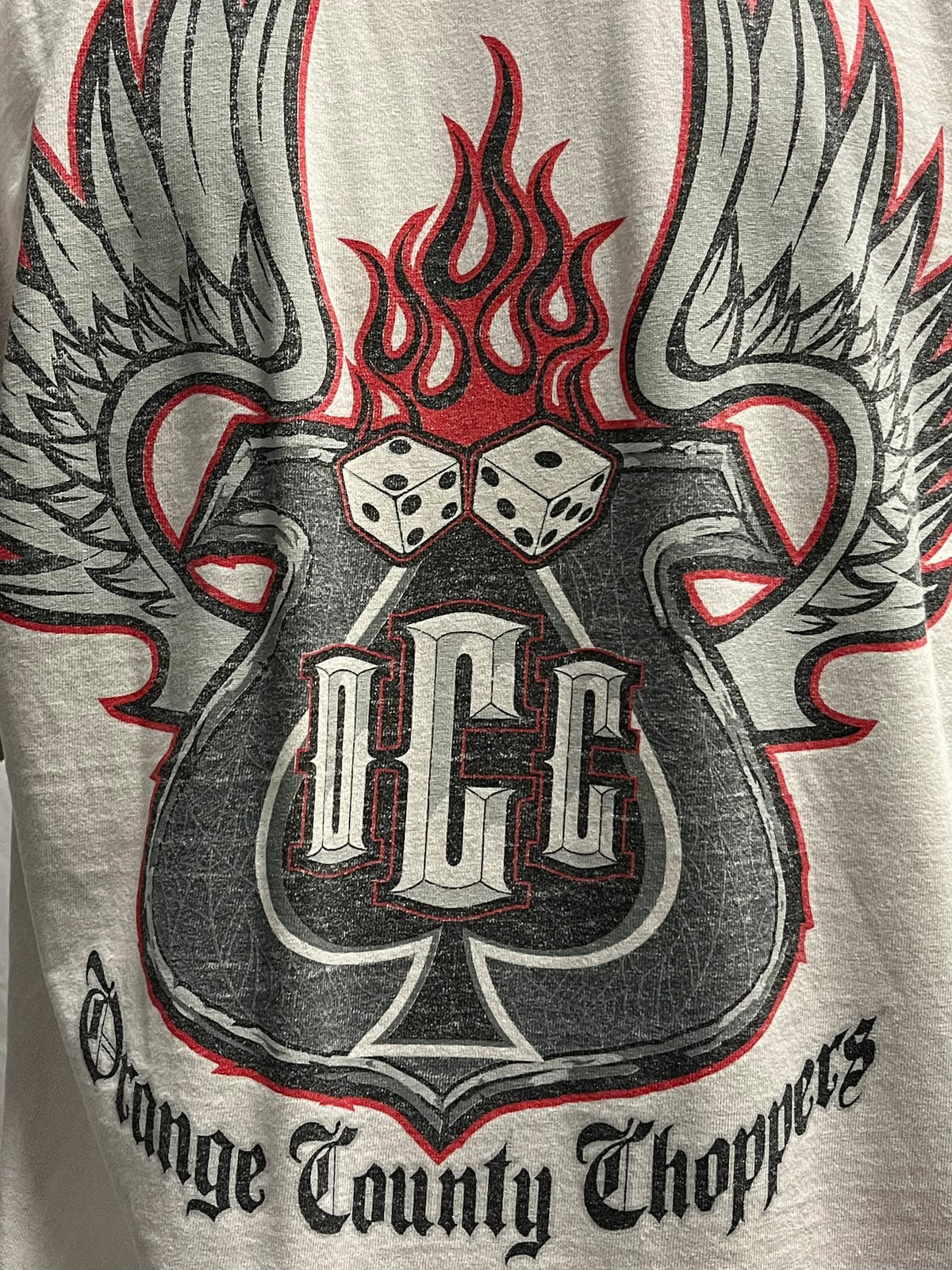 L - Orange County Choppers Faded Double Sided Graphic Tee