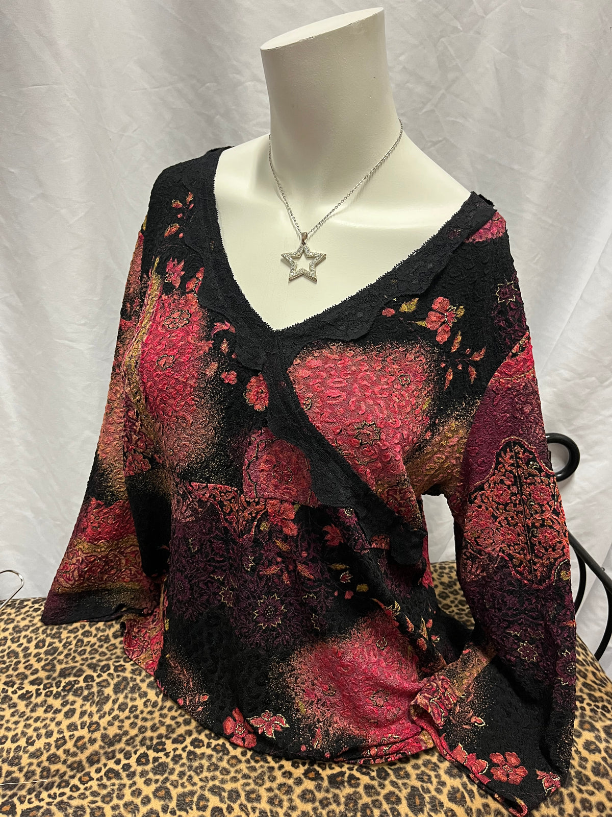 XL - West End Lace Detail Fairy Blouse