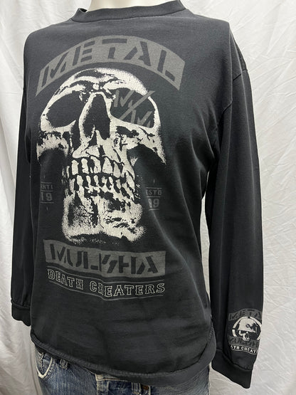M - Metal Mulisha Y2K Skull Graphic Long Sleeve Tee