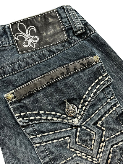32 x 32 - Urban Heritage Y2K Embroidered Men's Jeans