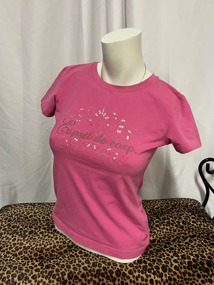 M - Esprit Sequin Graphic Baby Tee