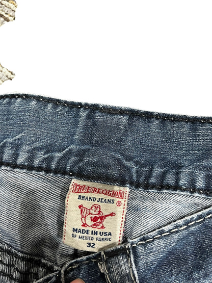 32" - True Religion Straight Leg Men's Jeans
