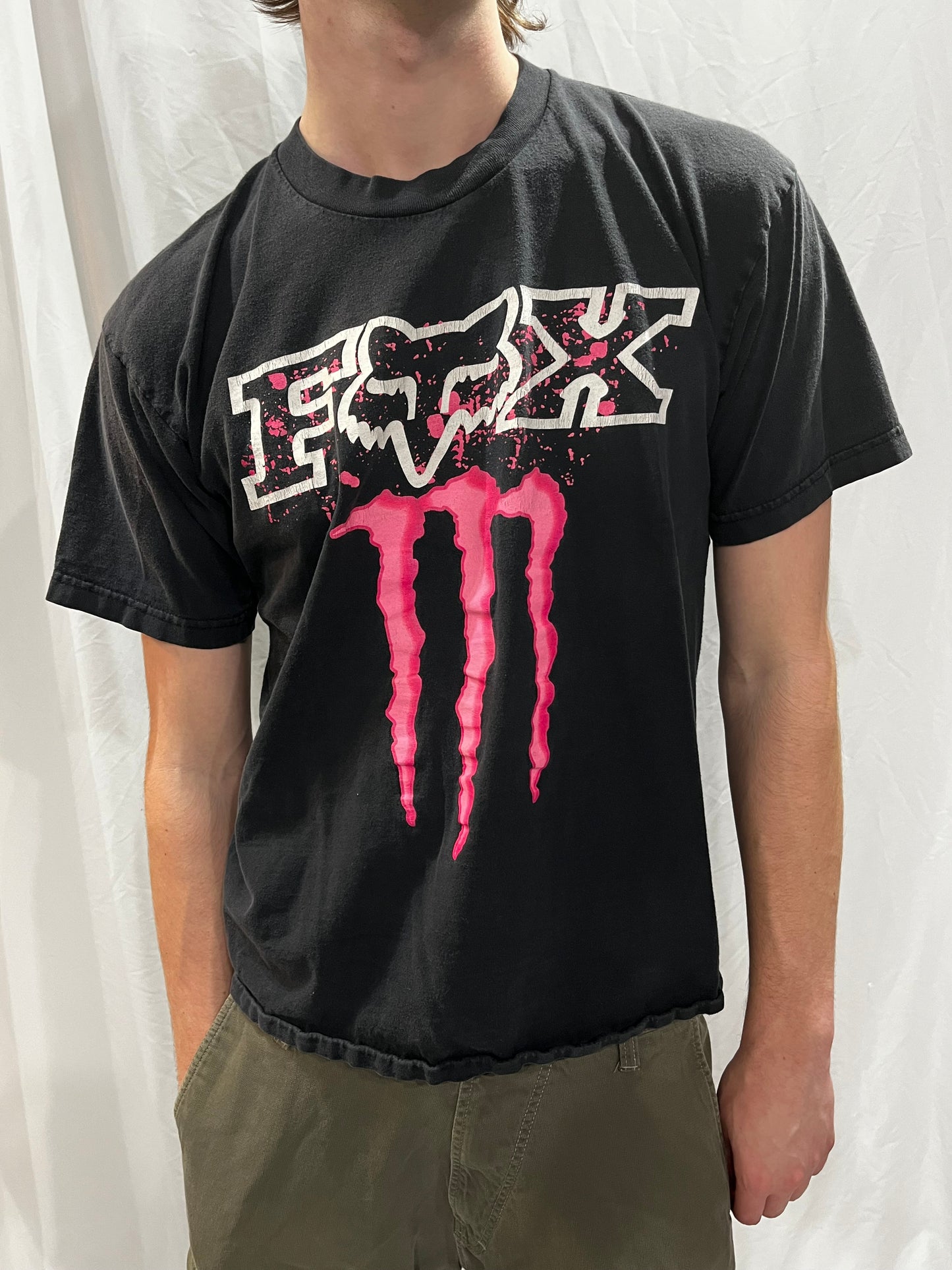 XL - FOX Racing x Monster Energy Pink Logo Graphic Tee