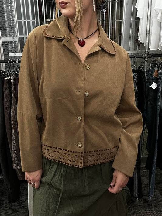 M - TanJay Lightweight Collared Button Down Jacket