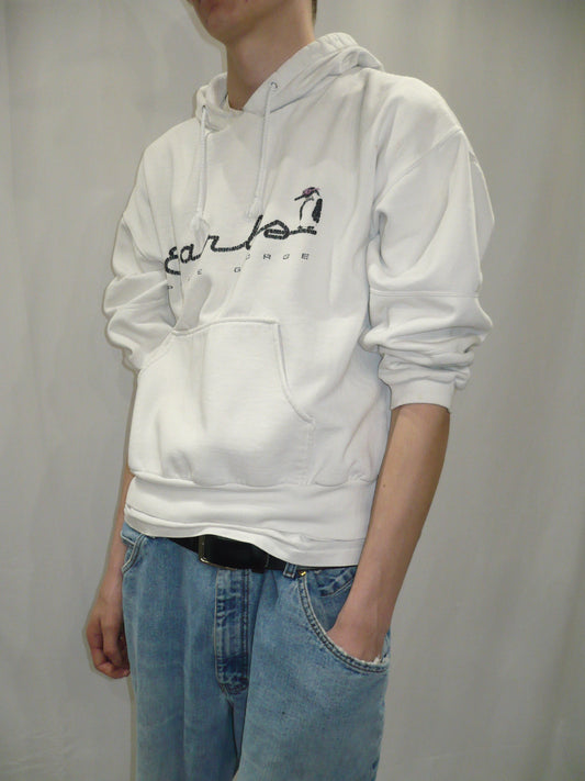 Earl's Penguins 90s White Boxy Hoodie
