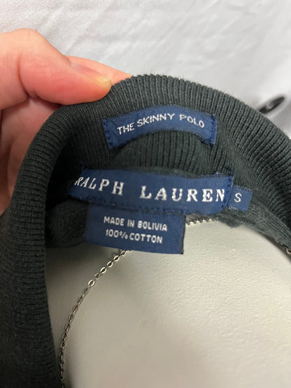 S - Ralph Lauren Y2K Black Polo Top