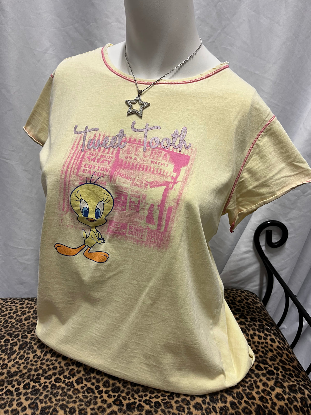 M - Tweety Bird Y2K Graphic Top