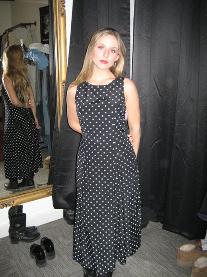 My Michelle Vintage Polka Dot Long Dress