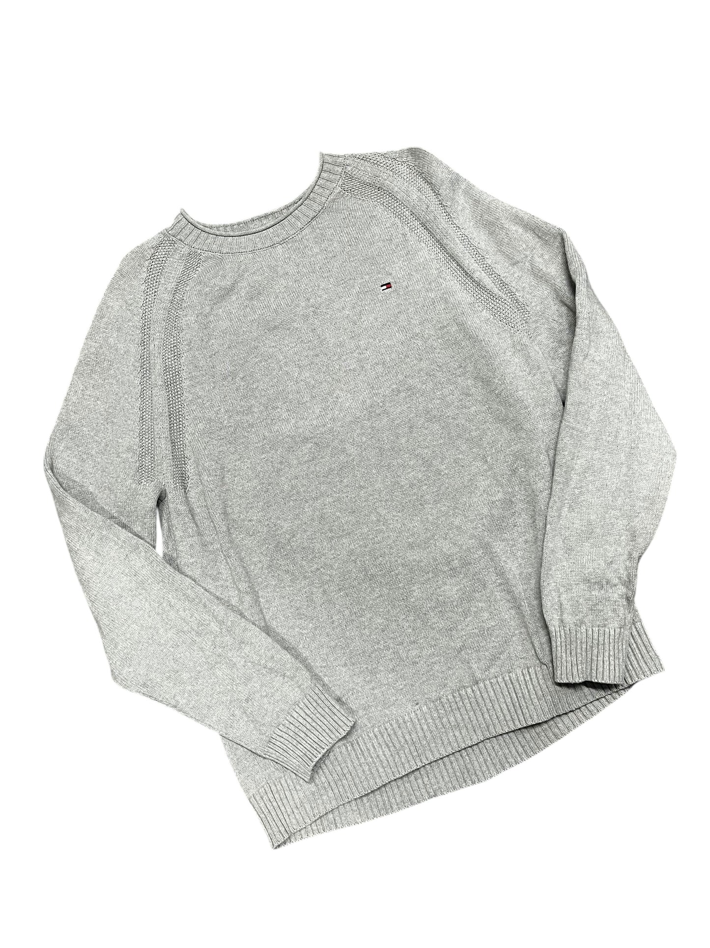 XL - Tommy Hilfiger Light Grey Knit Sweater