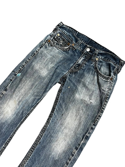 32" - True Religion Straight Leg Men's Jeans