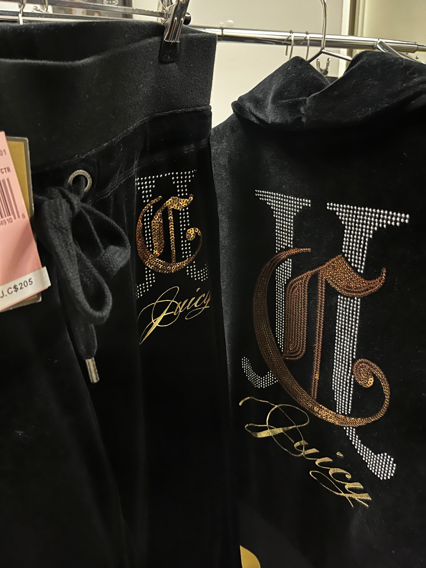 S - Juicy Couture Sequin Deadstock Tracksuit SET