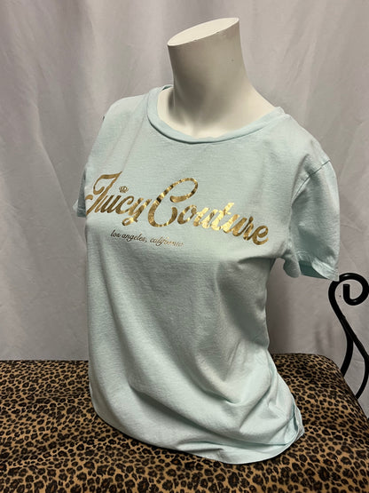 M/L - Juicy Couture Gold Lettering Graphic Top