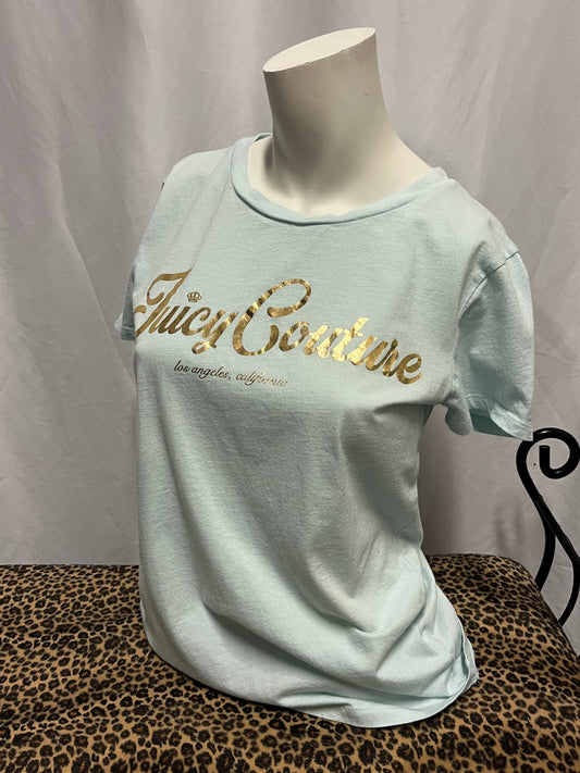 M/L - Juicy Couture Gold Lettering Graphic Top
