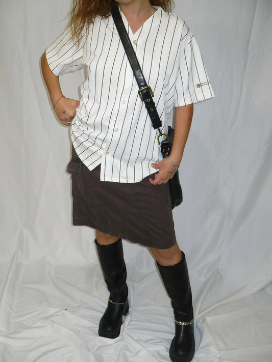 S - Esprit Chocolate Brown Cargo Skirt