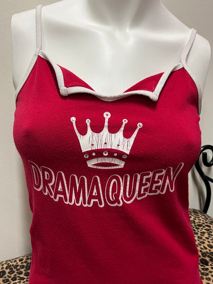S/M - Drama Queen Rhinestone Graphic Tank