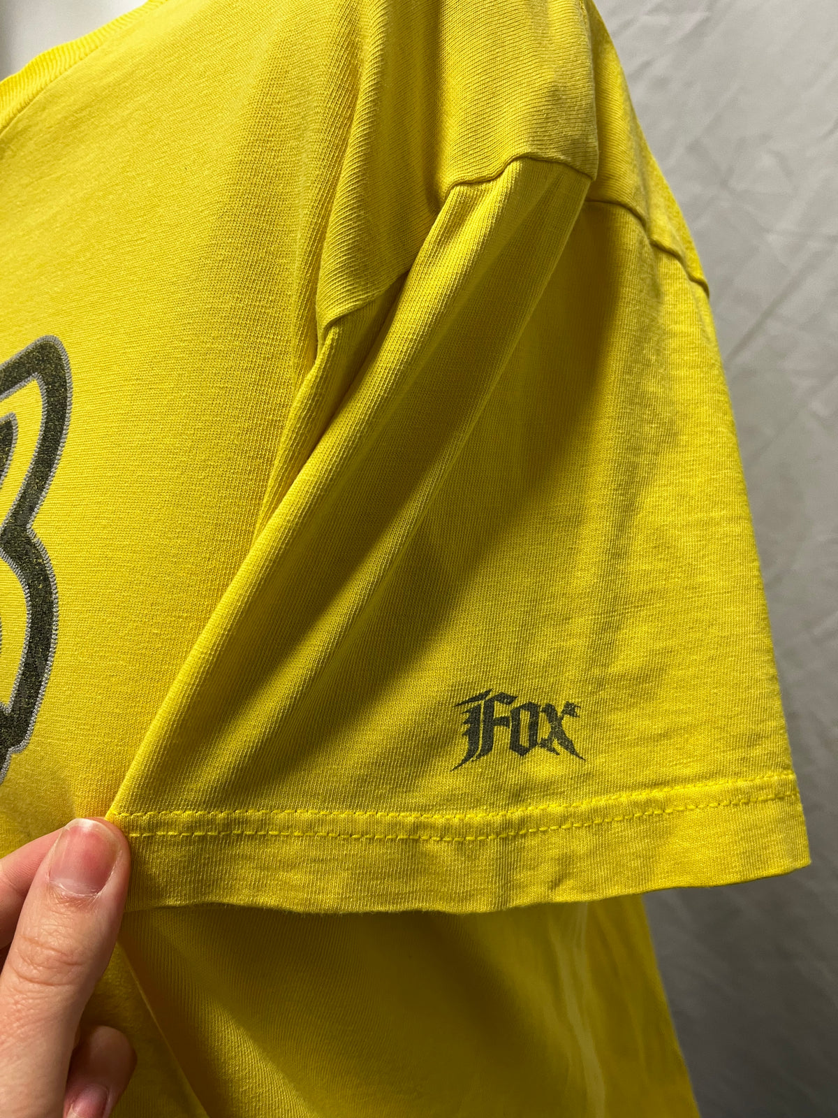 M - FOX Racing Y2K Yellow Logo Tee