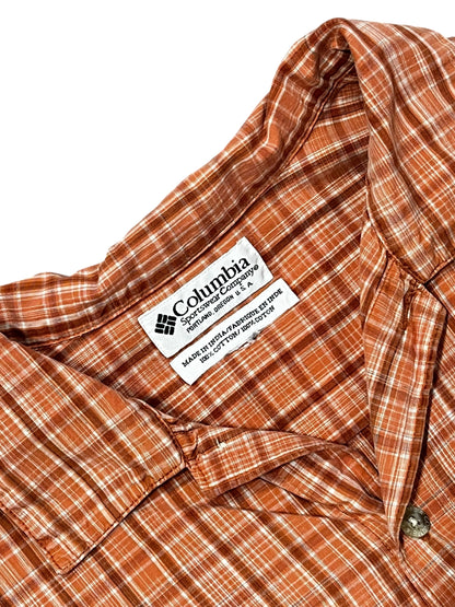 L - Columbia Plaid Cotton Button Down