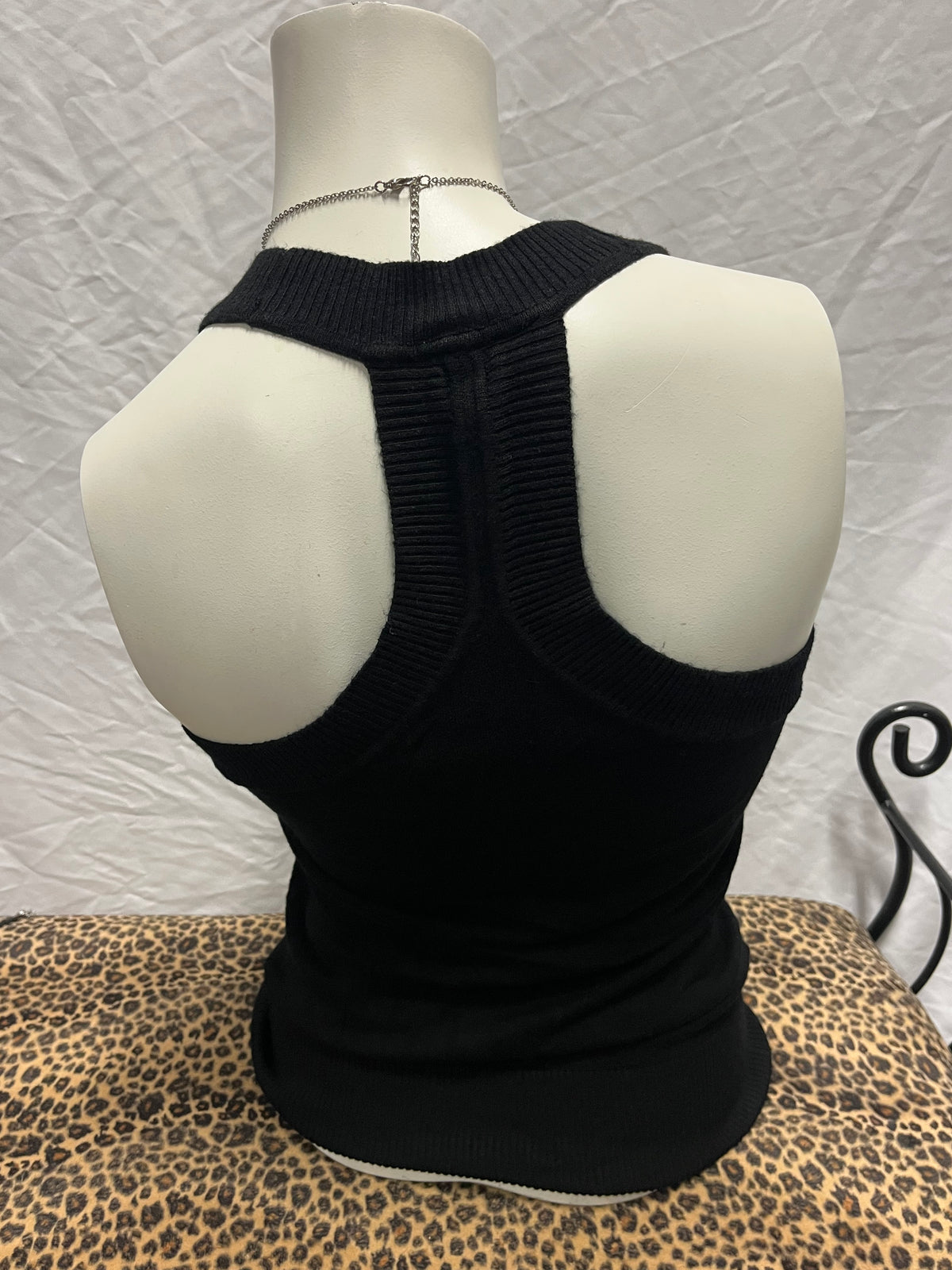 XS - Garage Y2K Black Knit Vest Top
