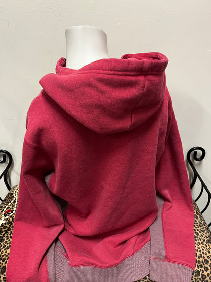 XL - Roxy Y2K Applique Red Zip Hoodie