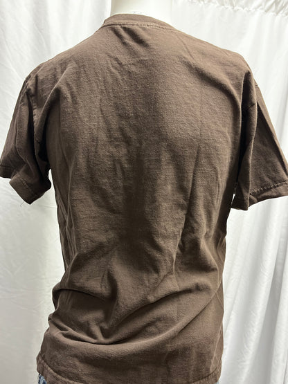 M - Gothic Tiger Y2K Brown Graphic Tee