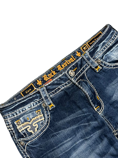 30" - Rock Revival Y2K Easy Straight Jeans