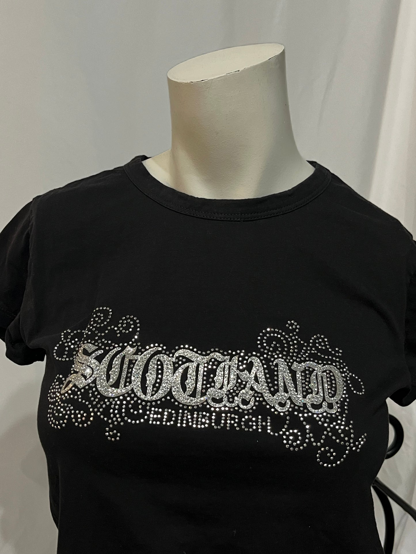 L/XL - Scotland Y2K Gothic Bling Top