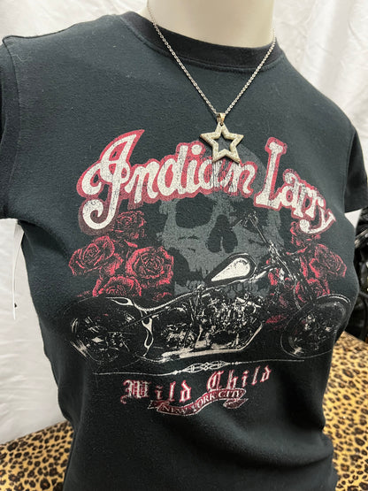 S - Indian Larry Motorcycles Graphic Baby Tee