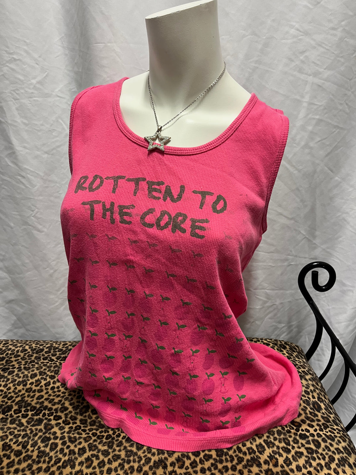 XL - 725 Y2K Rotten To The Core Graphic Tank Top