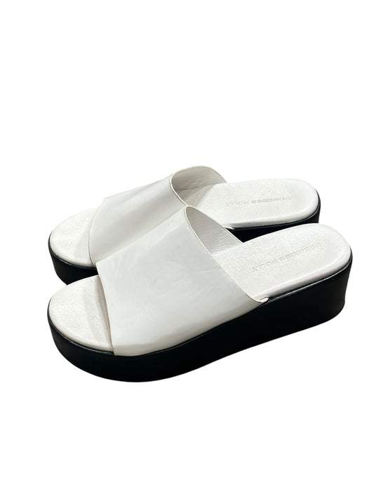 SZ 7 - Princess Polly White Platform Slinky Sandal