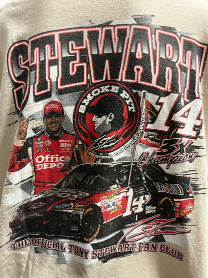 2XL - Tony Stewart Tan Double Sided Graphic Tee