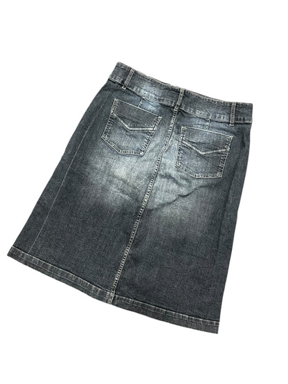 L - Denim Tall Sally Midi Skirt