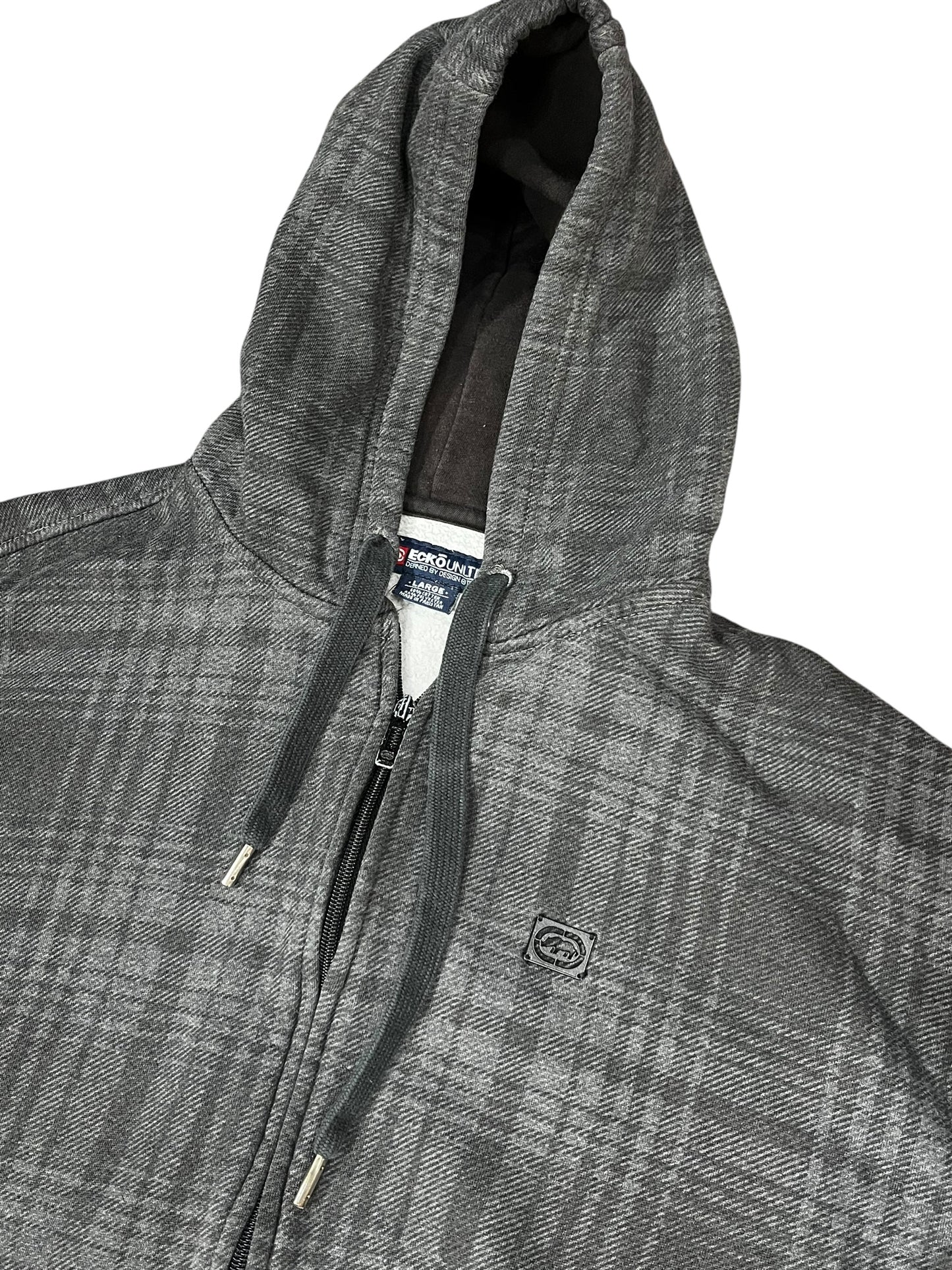 L - Ecko Unlimited 2000s Plaid Zip Hoodie